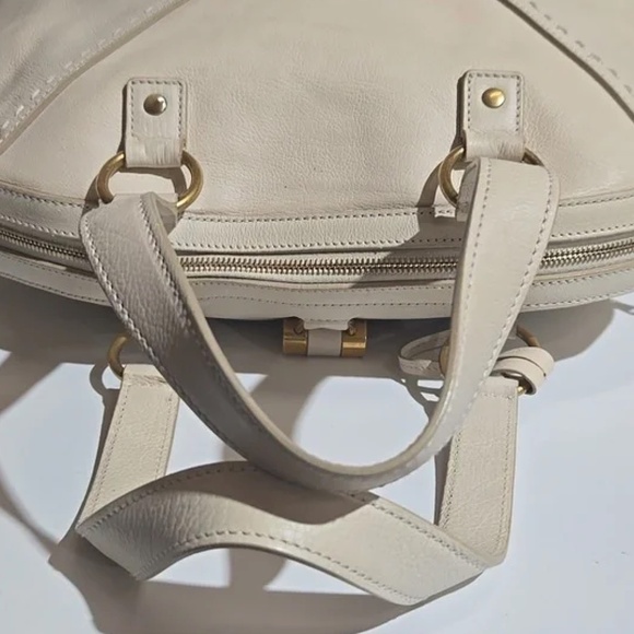 Authentic YSL Yves Saint Laurent Ivory Muse Bag - Picture 13 of 16